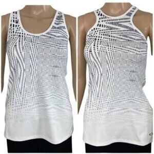 Oakley White Rebel 2-Way Tank Top size Small